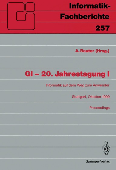 Andreas Reuter, Andreas Reuter - GI - 20. Jahrestagung I, Häftad