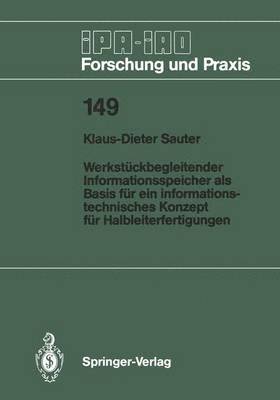 bokomslag Werkstckbegleitender Informationsspeicher als Basis fr ein informationstechnisches Konzept fr Halbleiterfertigungen