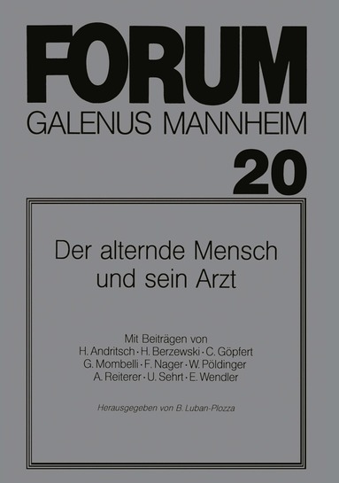 Boris Luban-Plozza - Der alternde Mensch und sein Arzt, Häftad