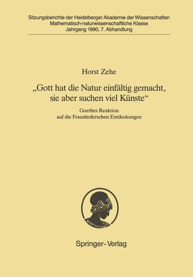 Horst Zehe - „Gott hat die Natur einfältig gemacht, sie aber schon viel Künste“, Häftad