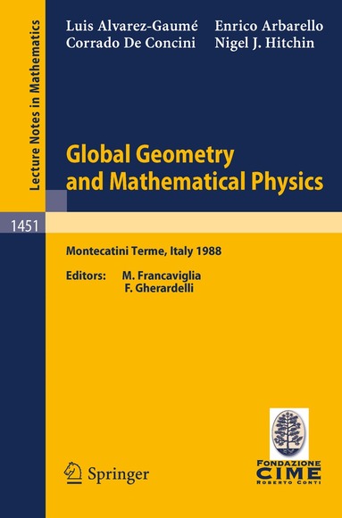 L. Alvarez-Gaume, E. Arbarello, C. De Concini, N.J. Hitchin, M. Francaviglia, F. Gherardelli - Global Geometry and Mathematical Physics, Häftad