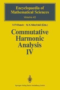 bokomslag Commutative Harmonic Analysis IV