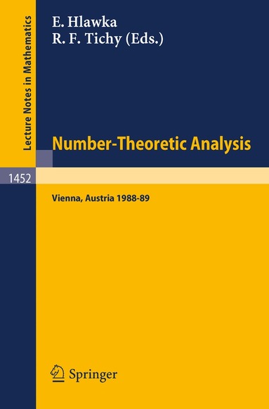 Edmund Hlawka, Robert F. Tichy - Number-Theoretic Analysis, Häftad