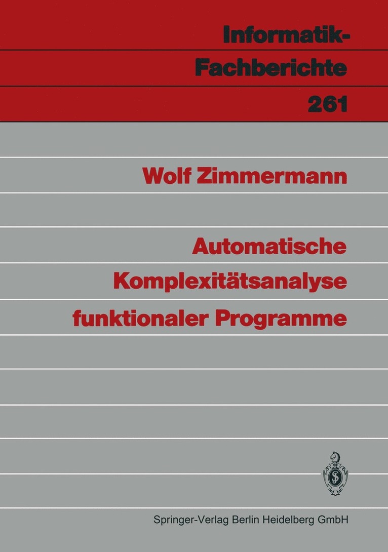 Automatische Komplexittsanalyse funktionaler Programme 1