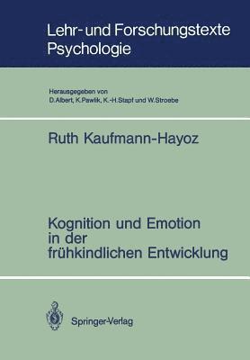 bokomslag Kognition und Emotion in der frhkindlichen Entwicklung