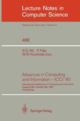 Advances in Computing and Information - ICCI '90 1