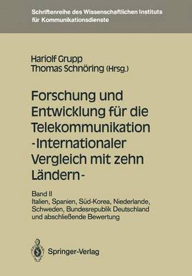 bokomslag Forschung und Entwicklung fr die Telekommunikation  Internationaler Vergleich mit zehn Lndern 