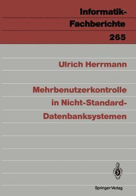 bokomslag Mehrbenutzerkontrolle in Nicht-Standard-Datenbanksystemen