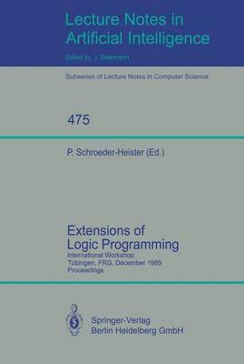 Extensions of Logic Programming 1