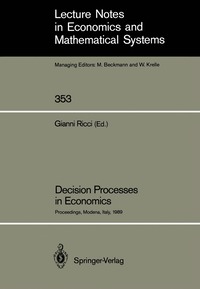 bokomslag Decision Processes in Economics