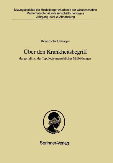 Benedicto Chuaqui - Über den Krankheitsbegriff, Häftad
