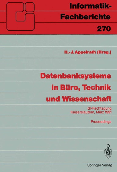 Hans-Jürgen Appelrath, Hans-Jürgen Appelrath - Datenbanksysteme in Büro, Technik und Wissenschaft, Häftad