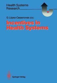 bokomslag Incentives in Health Systems