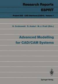 bokomslag Advanced Modelling for CAD/CAM Systems