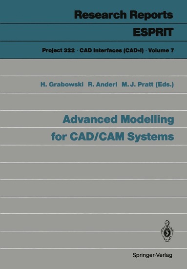 bokomslag Advanced Modelling for CAD/CAM Systems