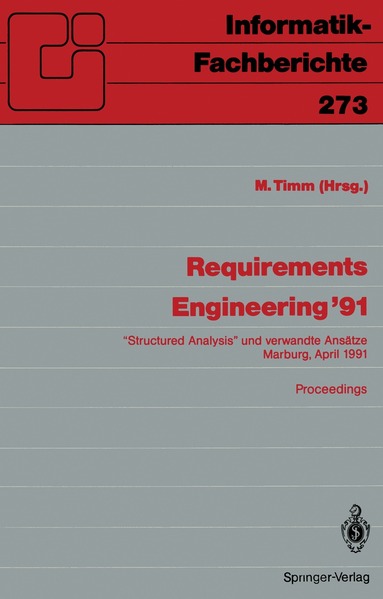 Michael Timm - Requirements Engineering ’91, Häftad