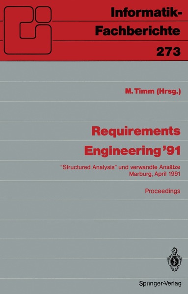 bokomslag Requirements Engineering '91