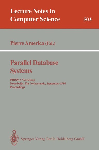 bokomslag Parallel Database Systems