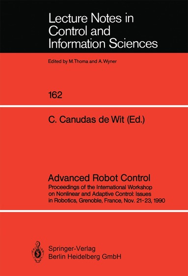 Carlos Canudas de Wit - Advanced Robot Control, Häftad