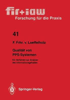 bokomslag Qualitt von PPS-Systemen