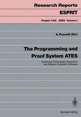 bokomslag The Programming and Proof System ATES