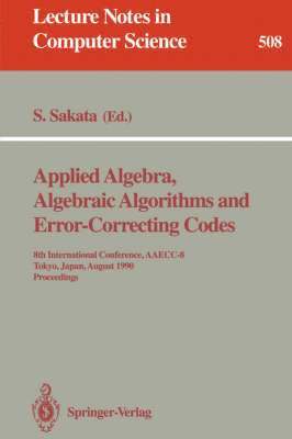 bokomslag Applied Algebra, Algebraic Algorithms and Error-Correcting Codes