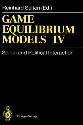 Game Equilibrium Models IV 1