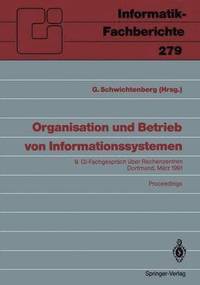 bokomslag Organisation und Betrieb von Informationssystemen