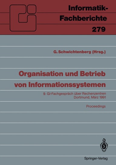 bokomslag Organisation und Betrieb von Informationssystemen