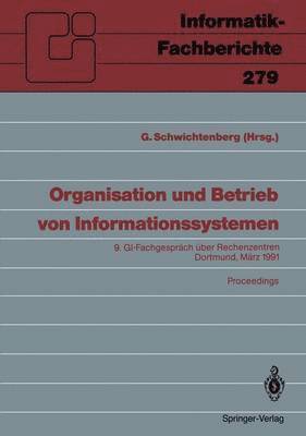 Günter Schwichtenberg, Günter Schwichtenberg - Organisation und Betrieb von Informationssystemen, Häftad