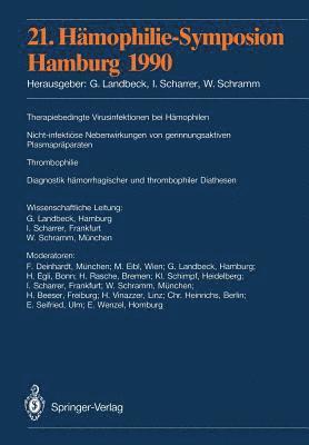 21. Hmophilie-Symposion 1