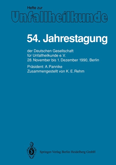 A. Pannike - 54. Jahrestagung, Häftad