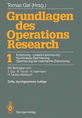 Grundlagen des Operations Research 1