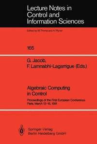 bokomslag Algebraic Computing in Control