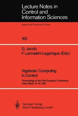 Algebraic Computing in Control 1