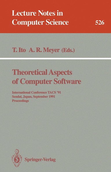 Takayasu Ito, Albert R. Meyer - Theoretical Aspects of Computer Software, Häftad