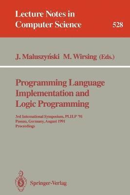 bokomslag Programming Language Implementation and Logic Programming