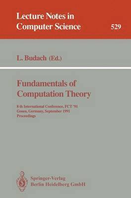 bokomslag Fundamentals of Computation Theory