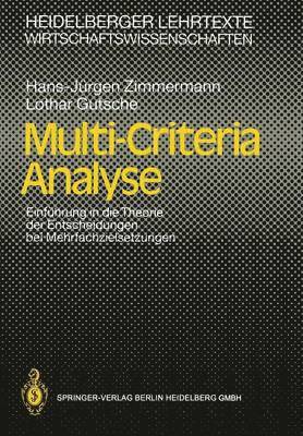 Multi-Criteria Analyse 1