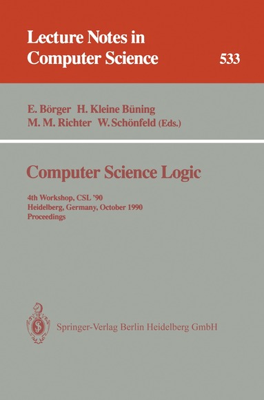 Egon Börger, Hans Kleine Büning, Michael M. Richter, Wolfgang Schönfeld - Computer Science Logic, Häftad