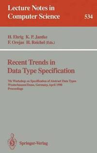 bokomslag Recent Trends in Data Type Specification