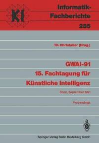 bokomslag GWAI-91 15. Fachtagung fr Knstliche Intelligenz