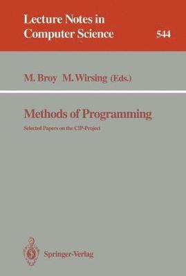 bokomslag Methods of Programming