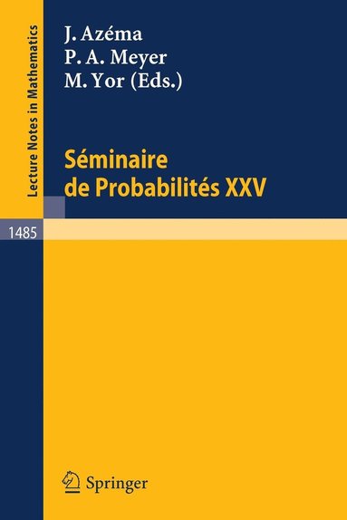 bokomslag Seminaire de Probabilites XXV