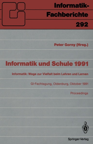 Peter Gorny - Informatik und Schule 1991, Häftad