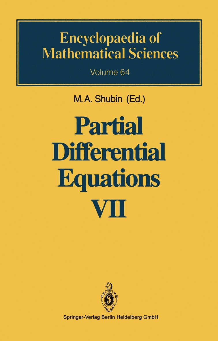 M.A. Shubin, M. a. Shubin - Partial Differential Equations VII, Inbunden