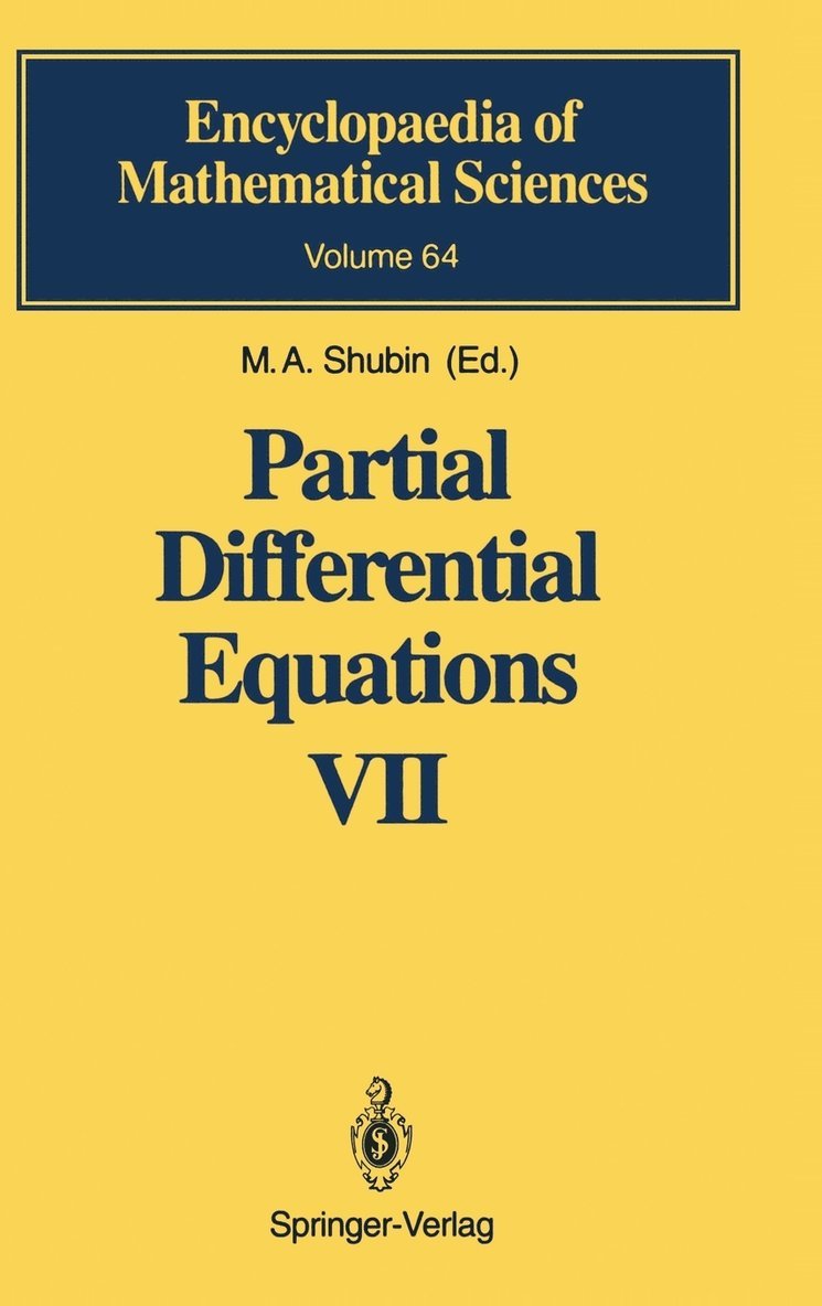 Partial Differential Equations VII 1