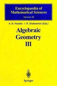 bokomslag Algebraic Geometry III