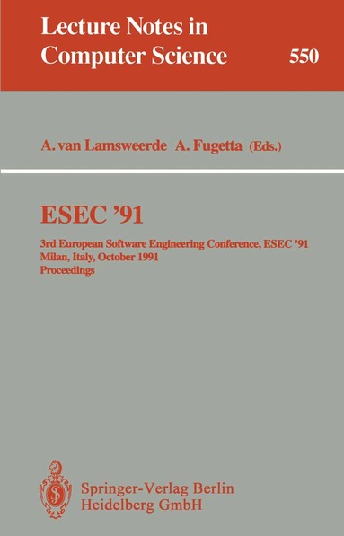 Axel van Lamsweerde, Alfonso Fuggetta - ESEC '91, Häftad