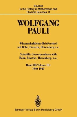Wissenschaftlicher Briefwechsel mit Bohr, Einstein, Heisenberg u.a. / Scientific Correspondence with Bohr, Einstein, Heisenberg, a.o. 1